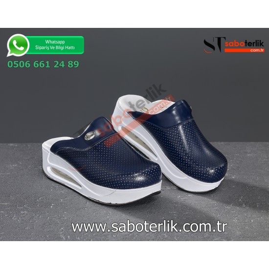 Air Max Lacivert Ortopedik Sabo Terlik
