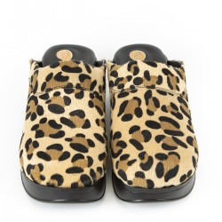Airmax Leopar Desenli Ortopedik Sabo Terlik