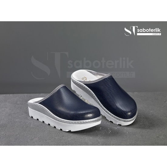 Ortopedik Lacivert Traktör Taban Sabo Terlik Ortopedik Lacivert Traktör Taban Sabo Terlik