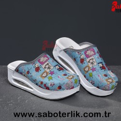 Air Max  Desenli Ortopedik Sabo Terlik