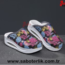 Air Max Palmiye Desenli Ortopedik Sabo Terlik