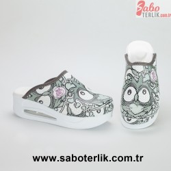 Air Max Desenli Baykuş Ortopedik Sabo Terlik