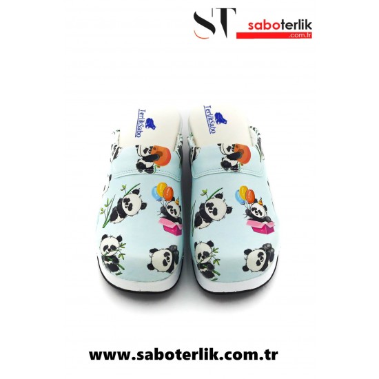 Air Max Panda Desenli Ortopedik Sabo Terlik