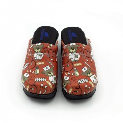 Air Max Ayıcık Desenli Ortopedik Sabo Terlik