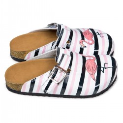Mantar Taban Flamingo Desenli Ortopedik Sabo Terlik