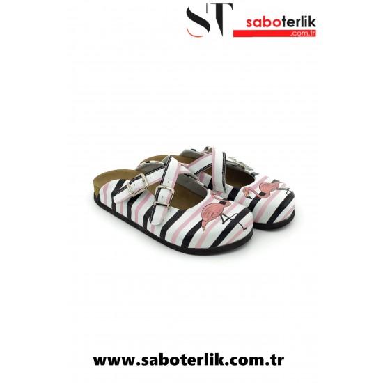 Zİgzag Mantar Taban Flamingo Ortopedik Sabo Terlik