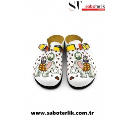 Mantar Taban Fil&Baykuş Ortopedik Sabo Terlik