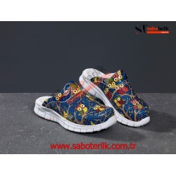 Cushy Ortopedik Lacivert Baykuşlu Sabo Terlik Cushy Ortopedik Lacivert Baykuşlu Sabo Terlik
