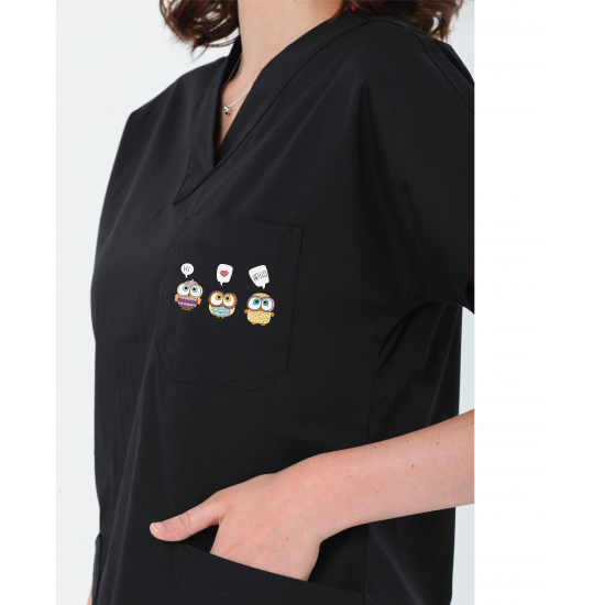 2024 Özel Tasarım Forma Koleksiyonu Minik Baykuşlar Likralı Flex Scrubs Takım 2024 Özel Tasarım Forma Koleksiyonu Minik Baykuşlar Likralı Flex Scrubs Takım