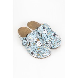 5 Nokta Anatomik Terlik Sabo Mavi Doktor Kedi Desenli