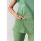 Fıstık Yeşili Likralı Forma Takım Flex Kumaş Scrubs