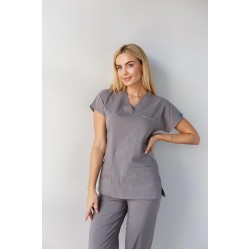 Gri Likralı Forma Takım Flex Kumaş Scrubs Gri Likralı Forma Takım Flex Kumaş Scrubs