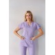Lila Likralı Forma Takım Flex Kumaş Scrubs