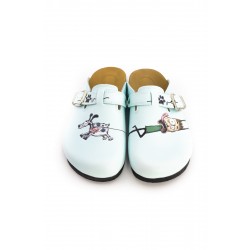 Mantar Taban Köpek Çocuk Desenli Ortopedik Sabo Terlik