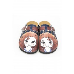 Mantar Taban Ginger Kız Desenli Ortopedik Sabo Terlik Mantar Taban Ginger Kız Desenli Ortopedik Sabo Terlik