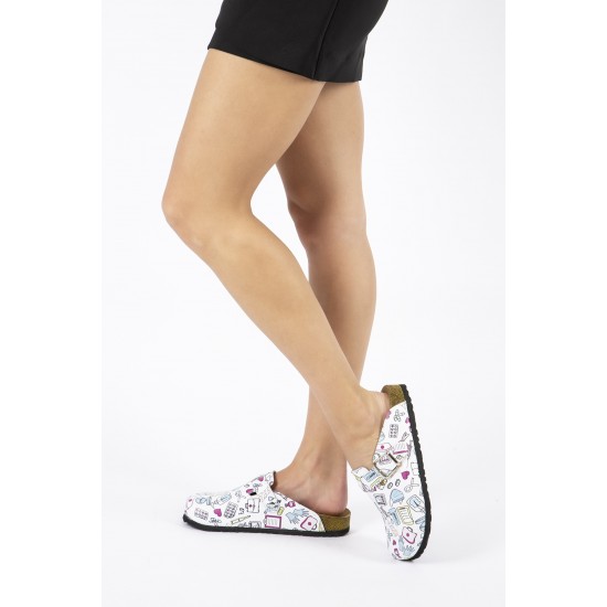 Mantar Taban Cerrahi Desenli Ortopedik Sabo Terlik