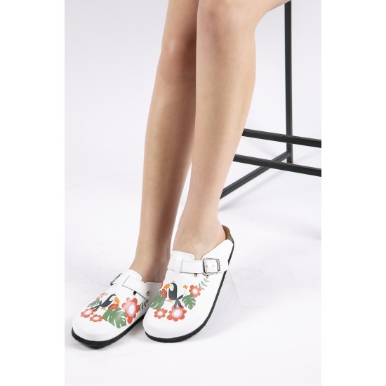 Mantar Taban Papağan Desenli Ortopedik Sabo Terlik Mantar Taban Papağan Desenli Ortopedik Sabo Terlik