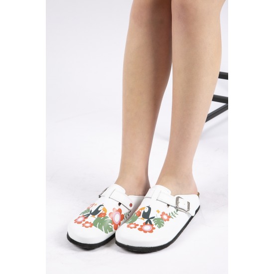 Mantar Taban Papağan Desenli Ortopedik Sabo Terlik Mantar Taban Papağan Desenli Ortopedik Sabo Terlik