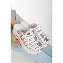 2026 Kadın Sevimli Kediler Desenli Ortopedik Airmax Sabo Terlik