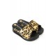 Leopar Desenli Tek Bant Air Sandalet Sabo Terlik