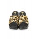 Leopar Desenli Tek Bant Air Sandalet Sabo Terlik