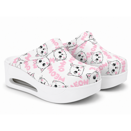 Meow Desenli Orjinal Ortopedik Airmax Sabo Terlik