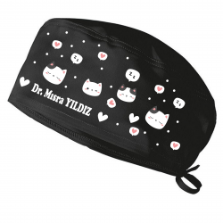 Ynk Bonecim  <İSimli Kedi Temalı Cerrahi Bone Hastane Bonesi Doktor Hemşire Bone