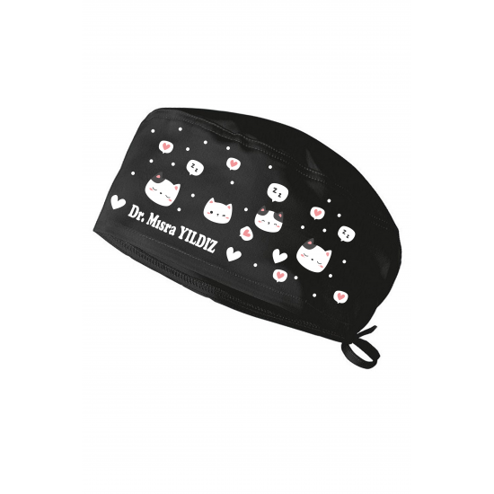 Ynk Bonecim Kedi Temalı Cerrahi Bone Hastane Bonesi Medikal Bone