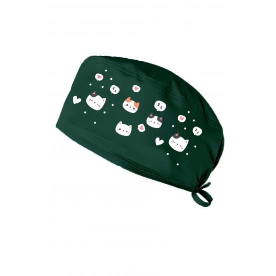 Ynk Bonecim Kedi Temalı Cerrahi Bone Hastane Bonesi Medikal Bone